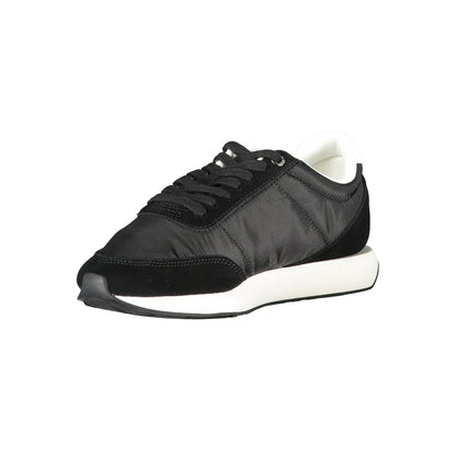 Calvin Klein Black Leather Women Sneaker