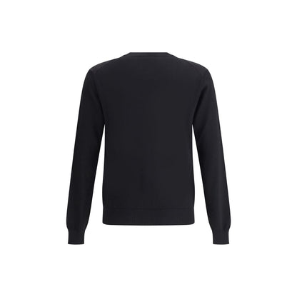 Fendi Black Fleece Wool Sweatshirt