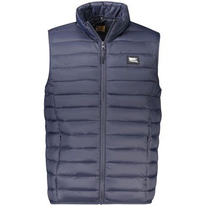 Cavalli Class Blue Polyester Men Jacket