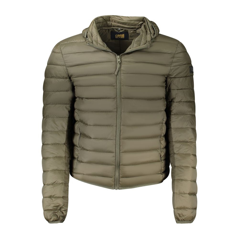 Cavalli Class Green Polyester Men Jacket
