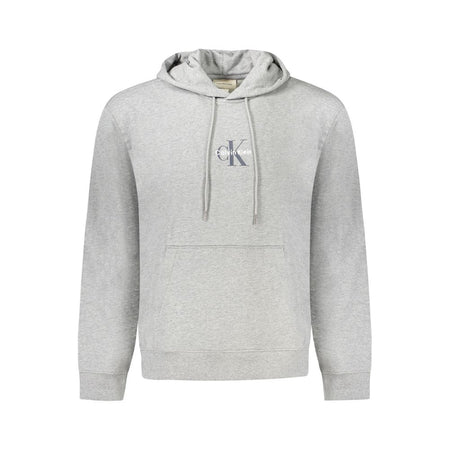 Calvin Klein Gray Cotton Mens Hooded Sweater