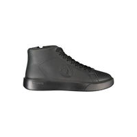 Blauer Black Leather Men Sneaker