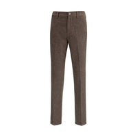 Cruna Brown Cotton Casual Pants