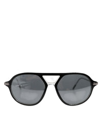Dolce & Gabbana DG4343F Black Acetate Frame Pilot Shades Sunglasses