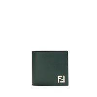 Fendi Black Calf Leather Bos Taurus Wallet