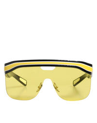 Dolce & Gabbana DG6162 Shield Black Yellow White Polyamide Sunglasses