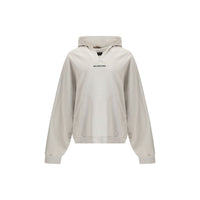 Balenciaga White Cotton Sweatshirt