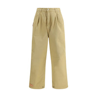 PDF Channel Beige Cotton Casual Pants
