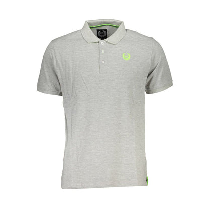 Gianmarco Venturi Gray Cotton Polo Shirt