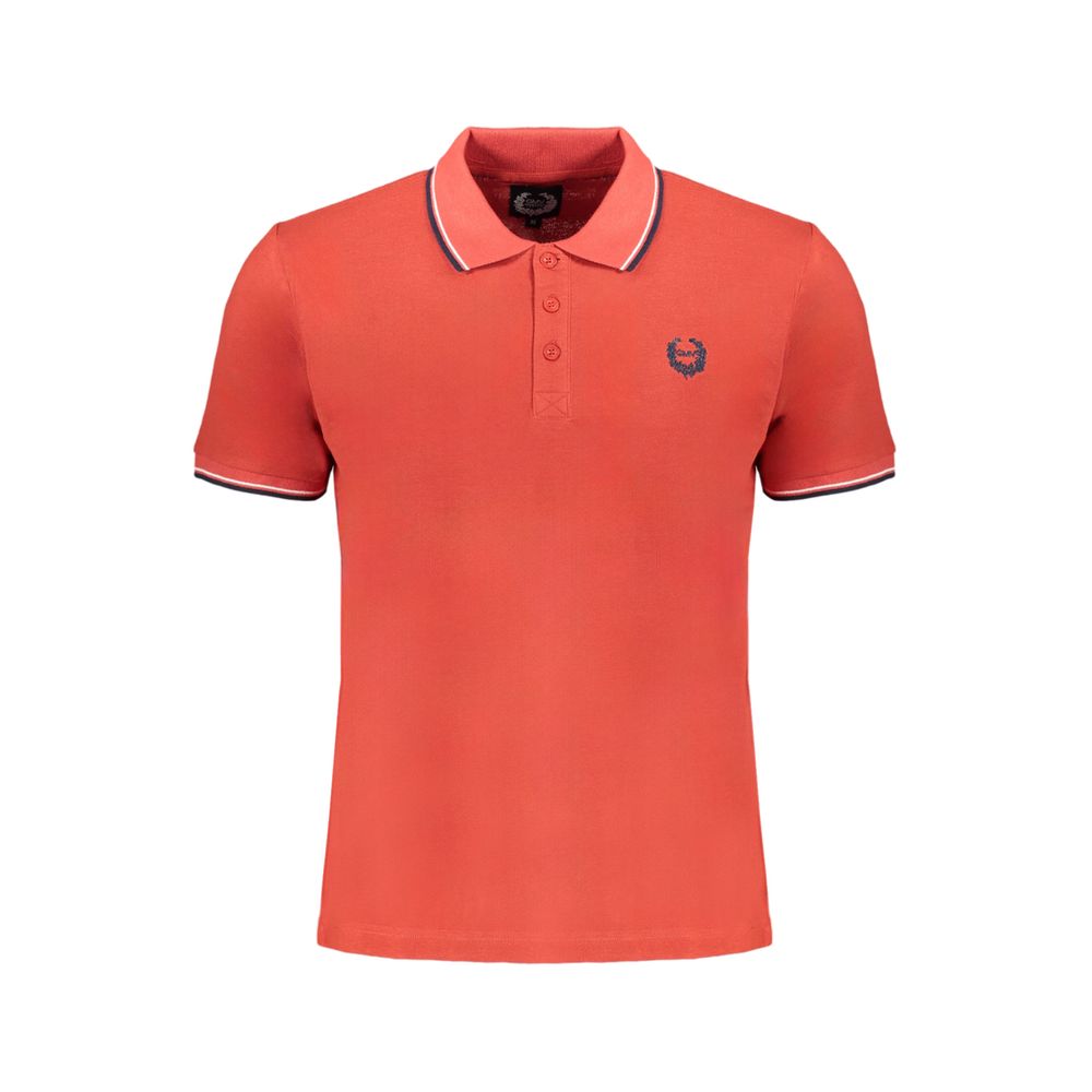 Gianmarco Venturi Red Cotton Polo Shirt