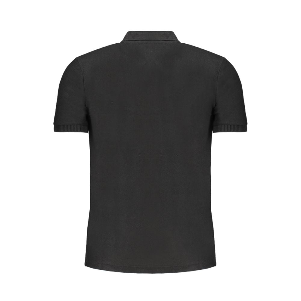 Gianmarco Venturi Black Cotton Polo Shirt