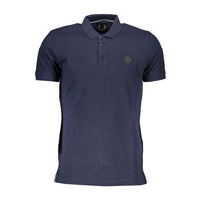 Gianmarco Venturi Blue Cotton Polo Shirt