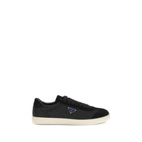 Prada Black Polyamide Low Top Sneakers