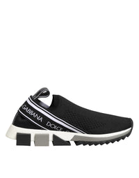 Dolce & Gabbana Black Slip On Sorrento Low Top Sneakers Shoes