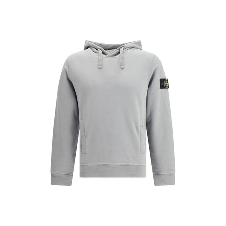 Stone Island Gray Cotton Sweatshirt