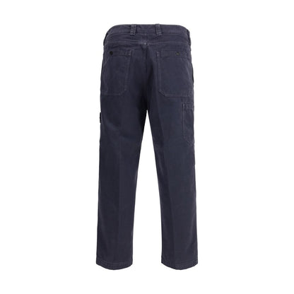 Stone Island Purple Cotton Casual Pants