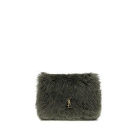 Saint Laurent Green Lamb Ovis Aries Aries Shoulder Bag