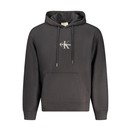 Calvin Klein Black Cotton Men Sweater Hoodie