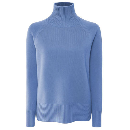 Emilio Romanelli Blue Cashmere Women Sweater