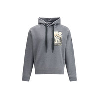 Moncler Grenoble Gray Cotton Sweatshirt