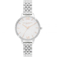 Olivia Burton Silver Stainless Steel Dress Watch