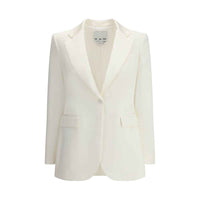 SA SU PHI White Silk Blazer