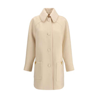 Valentino Cream Fleece Wool Coat