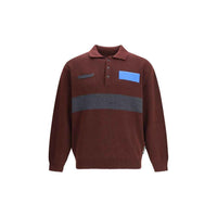 GR10K Bordeaux Wool Polo Shirt