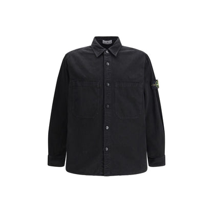 Stone Island Black Cotton Shirt