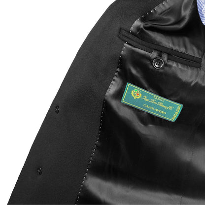 Made in Italy Black Wool Men's Jacket