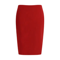 Saint Laurent Red Viscose Skirt