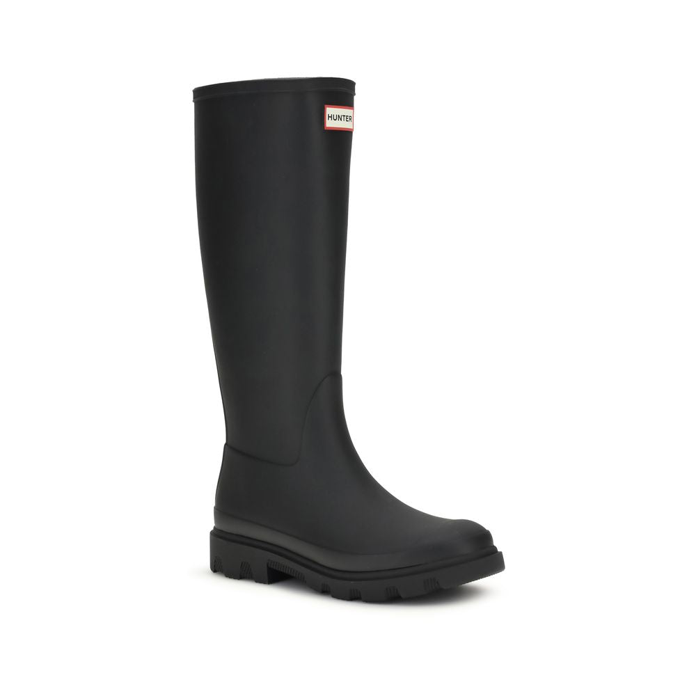 Hunter Black Rubber Rain Boots