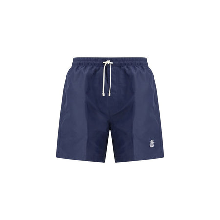 Brunello Cucinelli Blue Polyester Swim Shorts