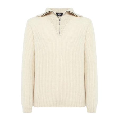 Alpha Studio White Cashmere Sweater