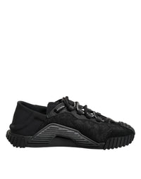 Dolce & Gabbana Black Logo Lace Low Top NS1 Sneakers Shoes