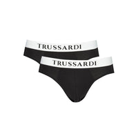 Trussardi Black Cotton Underwear