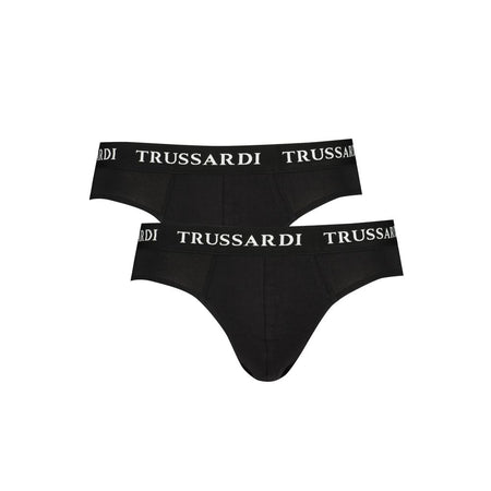 Trussardi Black Cotton Underwear