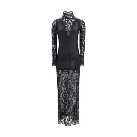 Rabanne Black Polyamide Long Dress
