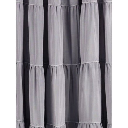 Forte_Forte Gray Silk Long Skirt