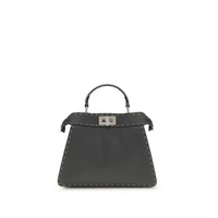 Fendi Gray Leather Handbag
