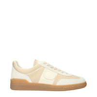 Valentino Garavani Beige Fabric Low Top Sneakers by Valentino Garavani
