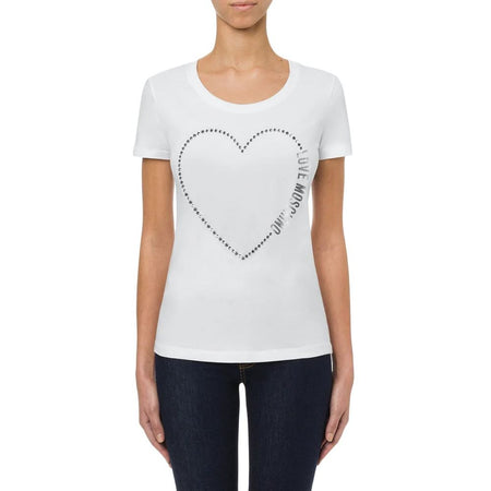 Moschino White Cotton Top