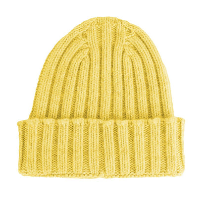 Made in Italy Yellow Cashmere Hat