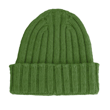 Made in Italy Green Cashmere Hat