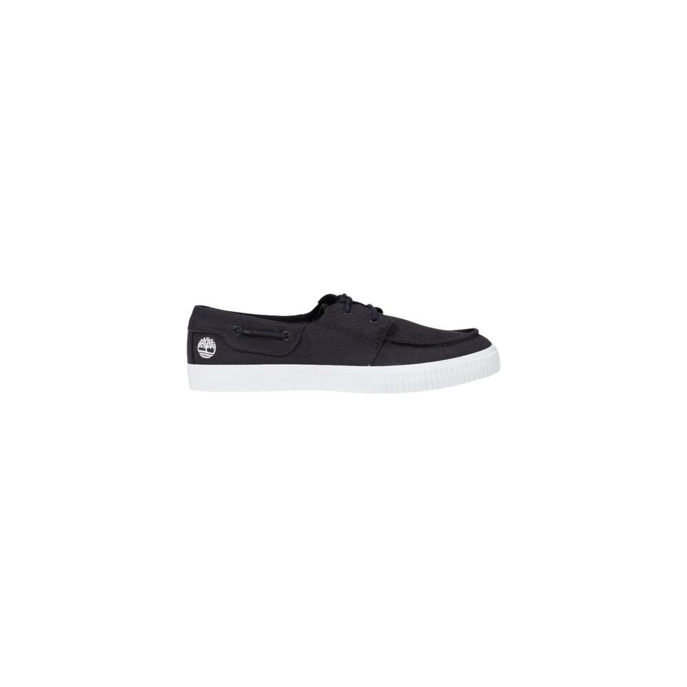 Timberland Black Lyocell Slip-On Loafers by Timberland