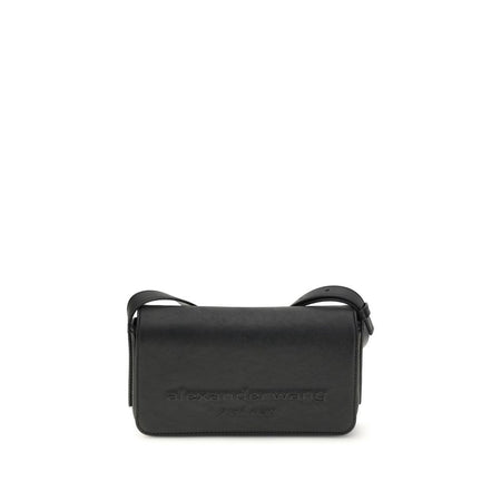 Alexander Wang Black Calf Leather Bos Taurus Shoulder Bag