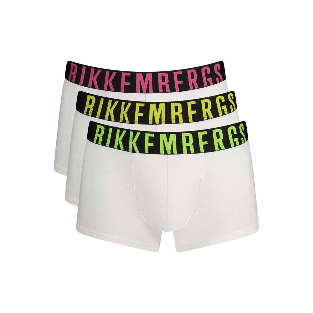 Bikkembergs White Cotton Underwear