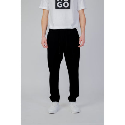 Hugo Boss Black Polyester Casual Pants