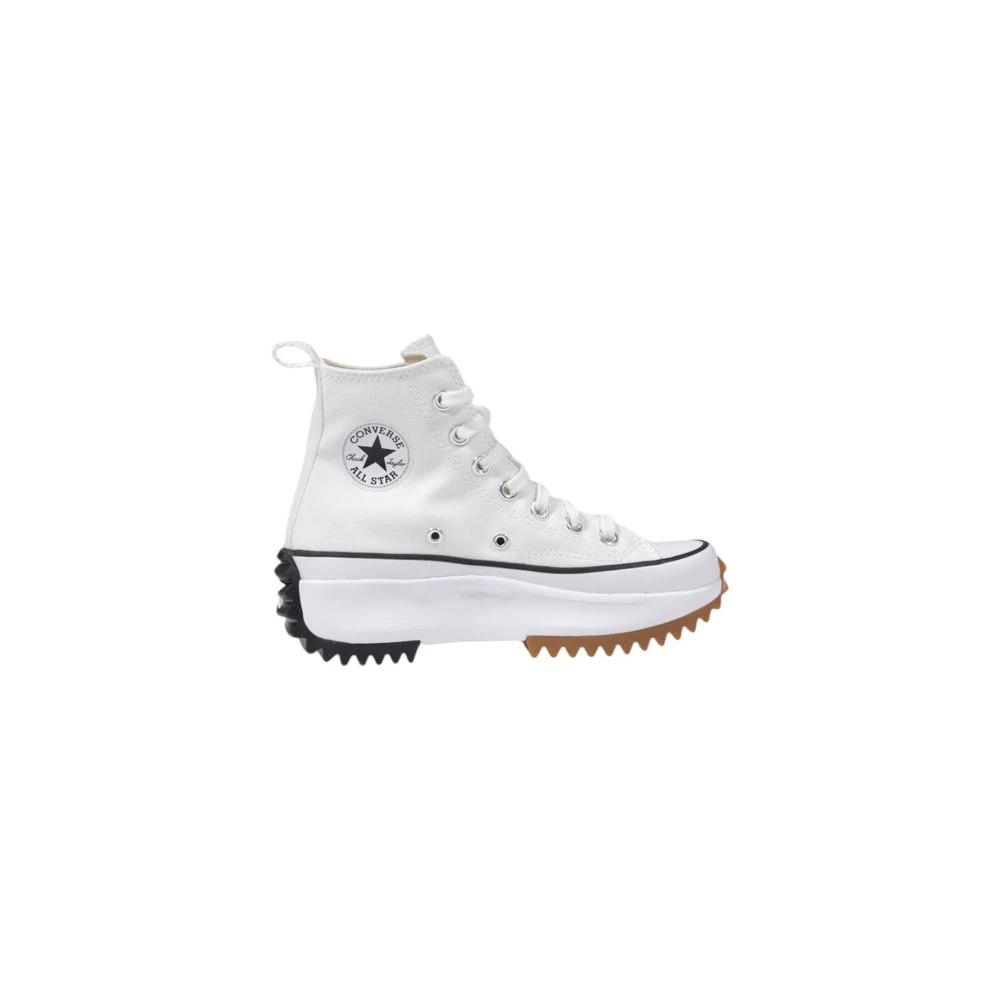 Converse White Fabric High Top Sneakers by Converse