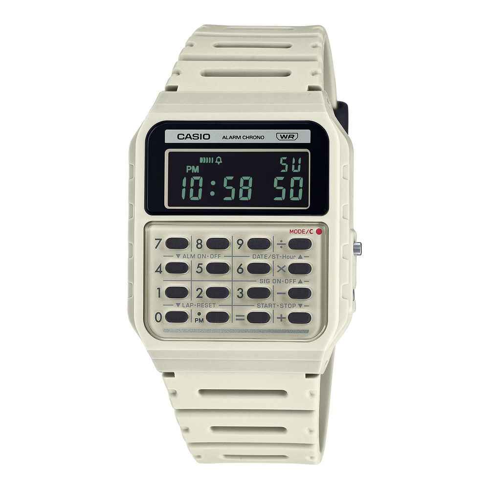 Casio Beige Resin Digital Watch